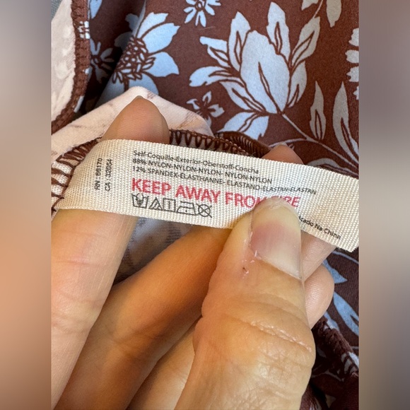 Intimately Free People One Shoulder Floral Print Bodysuit- Sz Small - Picture 7 of 8